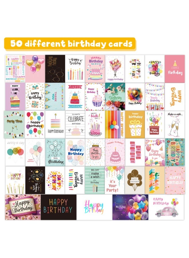 Capstro Birthday Greeting Cards Set – Cards with Envelopes for Handwritten Messages, Celebrations & Creative Gifting | Party & Craft Card Collection – Large Quantity Pack - Image 2